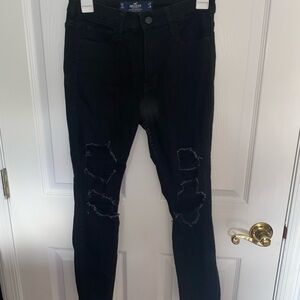 Hollister Black Ripped Jeans